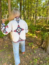 Load image into Gallery viewer, One-of-a-Kind: Pine Burr Nine Patch Flora Jacket (S)
