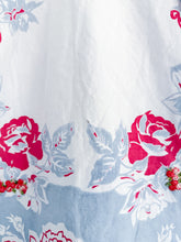 Load image into Gallery viewer, One-of-a-Kind: Vintage Red Floral Tablecloth Shaftsbury Shirt (S)