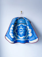 Load image into Gallery viewer, One-of-a-Kind: Blue floral Wool Ukrainian Blanket Vest (XS-M)