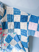 Load image into Gallery viewer, One-of-a-Kind: Patchwork Blues Flora Jacket (S)