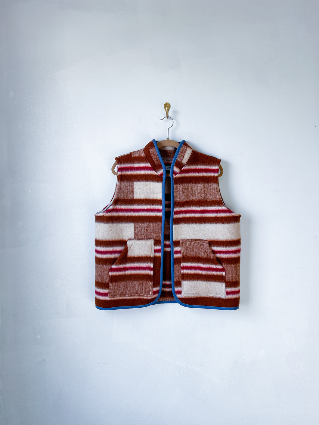 One-of-a-Kind: Ukrainian Wool Blanket Vest (L/XL)