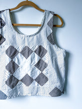 Load image into Gallery viewer, One-of-a-Kind: Chimney Sweep Quilt Top Turnaround Tank (M/L)