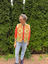 Load image into Gallery viewer, One-of-a-Kind: Geometric Vintage Blanket Vest (M)