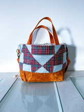 Load image into Gallery viewer, One-of-a-Kind: Star Block Project Bag (with detachable strap)