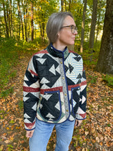 Load image into Gallery viewer, One-of-a-Kind: 19th Century Churn Dash Flora Jacket (M)