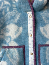Load image into Gallery viewer, One-of-a-Kind: Golden Dawn Wool Blanket Hooded Flora Jacket (M)