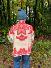 Load image into Gallery viewer, One-of-a-Kind: Ukrainian Floral Wool Blanket Flora Jacket (M)