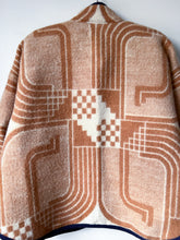Load image into Gallery viewer, One-of-a-Kind: Vintage Mod Geometric Blanket Flora Jacket (L)