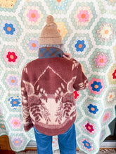 Load image into Gallery viewer, One-of-a-Kind: Chocolate Floral Blanket Field Jacket (L)
