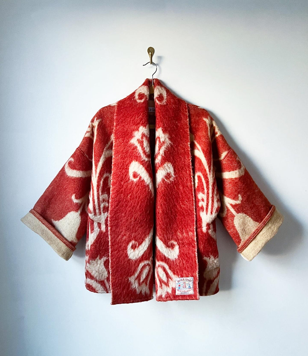 One-of-a-Kind: Vintage Holland Health Wool Blanket Cocoon Coat (flexible sizing)