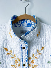 Load image into Gallery viewer, One-of-a-Kind: Cross-stitch Embroidery Flora Jacket (L)
