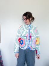 Load image into Gallery viewer, One-of-a-Kind: Grandmother's Flower Garden Flora Jacket (S)