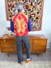 Load image into Gallery viewer, One-of-a-Kind: Geometric Ukrainian Blanket Vest (XS-M)