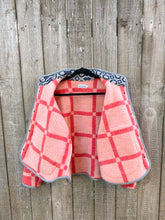 Load image into Gallery viewer, One-of-a-Kind: Gridline Vintage Wool Blanket Flora Jacket (M)