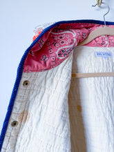 Load image into Gallery viewer, One-of-a-Kind: Ocean Waves Hooded Flora Jacket (L)