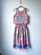 Load image into Gallery viewer, One-of-a-Kind: Ocean Waves Quilt Top Turnaround Tank (S)