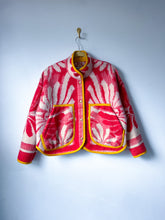 Load image into Gallery viewer, One-of-a-Kind: Vintage Ukrainian Floral Blanket Flora Jacket (S)