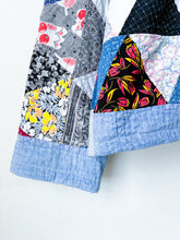 Load image into Gallery viewer, One-of-a-Kind: Triangle Block Cropped Chore Coat (L)