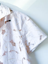 Load image into Gallery viewer, One-of-a-Kind: Antique Cutwork Embroidery Shaftsbury Shirt (M)