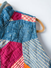 Load image into Gallery viewer, One-of-a-Kind: Indigo Dot Rocky Road to Kansas Vest (XS/S)