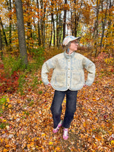 Load image into Gallery viewer, One-of-a-Kind: Orr Health Blue Wool Blanket Flora Jacket (M)