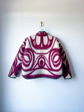 Load image into Gallery viewer, One-of-a-Kind: Ukrainian Raspberry Blanket Flora Jacket (M)
