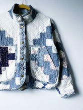Load image into Gallery viewer, One-of-a-Kind: Indigo Chimney Sweep Flora Jacket (S)