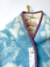 Load image into Gallery viewer, One-of-a-Kind: Golden Dawn Wool Blanket Hooded Flora Jacket (M)