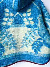Load image into Gallery viewer, One-of-a-Kind: Ukrainian Floral Wool Blanket Hooded Flora Jacket (M)