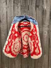 Load image into Gallery viewer, One-of-a-Kind: Cherry Floral Ukrainian Blanket Flora Jacket (S)