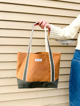 Load image into Gallery viewer, One-of-a-Kind: 19th Century Indigo Triangle Boat Tote