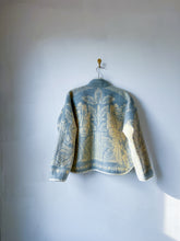 Load image into Gallery viewer, One-of-a-Kind: Orr Health Blue Wool Blanket Flora Jacket (M)
