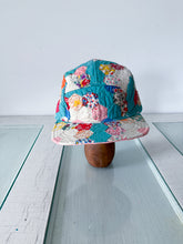 Load image into Gallery viewer, One-of-a-Kind: Grandmother's Flower Garden 5 Panel Hat