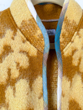 Load image into Gallery viewer, One-of-a-Kind: Goldenrod Floral Vintage Blanket Vest (L/XL)