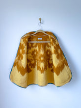 Load image into Gallery viewer, One-of-a-Kind: Goldenrod Floral Vintage Blanket Vest (L/XL)