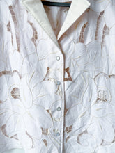 Load image into Gallery viewer, One-of-a-Kind: Antique Cutwork Embroidery Shaftsbury Shirt (L)