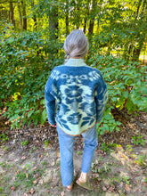 Load image into Gallery viewer, One-of-a-Kind: Ukrainian Sapphire Blanket Flora Jacket (M)