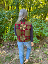 Load image into Gallery viewer, One-of-a-Kind: Twinkling Star Lined Quilt Vest (XS-M)