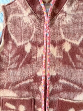 Load image into Gallery viewer, One-of-a-Kind: Chocolate Floral Ukrainian Blanket Vest (L/XL)