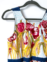 Load image into Gallery viewer, One-of-a-Kind: Vintage Tulip Tablecloth Turnaround Dress (S/M)