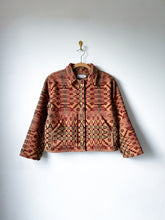 Load image into Gallery viewer, One-of-a-Kind: Overshot Coverlet Cropped Coat (XS/S)