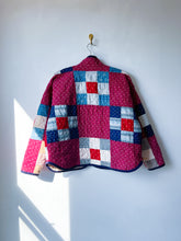 Load image into Gallery viewer, One-of-a-Kind: Nine Patch Flora Jacket (L)