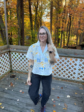 Load image into Gallery viewer, One-of-a-Kind: Vintage Lightweight Linen Tablecloth Shaftsbury Shirt (M)