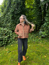 Load image into Gallery viewer, One-of-a-Kind: Overshot Coverlet Cropped Coat (XS/S)