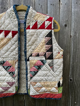 Load image into Gallery viewer, One-of-a-Kind: Sawtooth Squares Quilt Vest