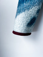 Load image into Gallery viewer, One-of-a-Kind: Ukrainian Deep Blue Floral Blanket Flora Jacket (S)