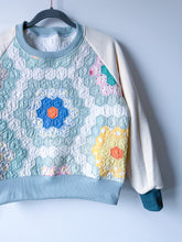 Load image into Gallery viewer, One-of-a-Kind: Grandmother's Flower Garden Raglan Pullover (M)