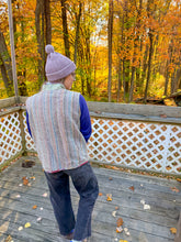 Load image into Gallery viewer, One-of-a-Kind: Colorblock Wool Blanket Vest (L/XL)