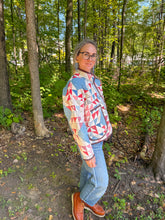 Load image into Gallery viewer, One-of-a-Kind: Ocean Waves Flora Jacket (M)