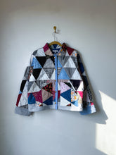 Load image into Gallery viewer, One-of-a-Kind: Triangle Block Cropped Chore Coat (L)